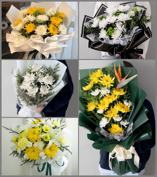 广东梅州市梅江区金山街道福长村白事花束代送